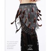 Classical Tribal hip scarves for belly dancing In Performance Wear Free size images