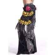 Colorful Belly Dance Hip Scarves With Rose images