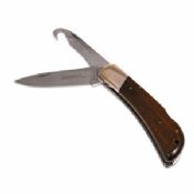 Double blade small wood handle pocket knife images