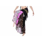 Patchwork Long Belly Dance Skirts Practice Wear in Multiple Color images