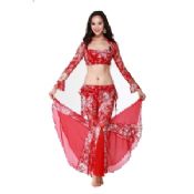 Red Belly Dance Practice Costume images
