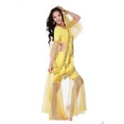 Silver Foiled gold Belly Dancing Practice Costumes images