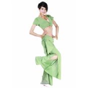Slim Fit Crystal Cotton Belly Dance Practice Costumes Suit images