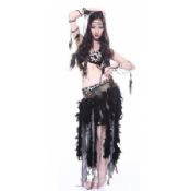 Special Mysterious Black Tribal Belly Dance Costumes images