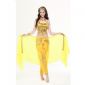 Chiffon Belly Dance Practice Costumes With Golden Coins small picture