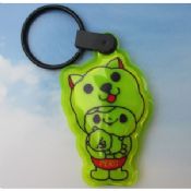 Reflective PVC Keyring with LED images