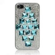 Luxury anti - dust woven imitation leather apple iphone 4 hard case images