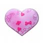 Tapis de souris liquide rose de forme de joli cœur avec les corps flottants pour amant small picture
