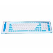 Teclados de silicone flexível mini apple Bluetooth 2.0 computador htpc para ipad touchpad images