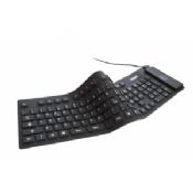 Portable waterproof bluetooth silicon roll up keyboard For iphone cell phone images