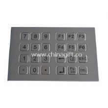 24 flat keys top panel mounting industrial metal numeric keypad images