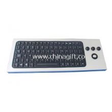 86 Keys Desk Top Silicone Industrial Keyboard With Trackball images