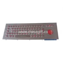 Marine panel mounting illuminated USB keyboard with chameleon trackball images