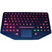 Rétro-éclairage 89keys Silicone clavier industriel scellé avec USB ou PS2 Interface images