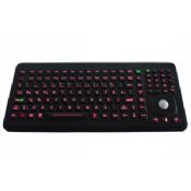 Dynamic Silicone Industrial PC Keyboard With Optical Trackball images