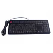 Ruggedized Touchpad Desk Top Industrial Membrane Keyboard with FN keys images