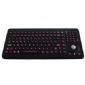Dynamic Silicone Industrial PC Keyboard With Optical Trackball small picture