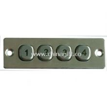 4 MINI keys vandal proof IP65 dynamic rated Vending Machine keypad/ function keypad images