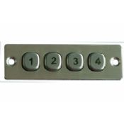 4 MINI keys vandal proof IP65 dynamic rated Vending Machine keypad/ function keypad images