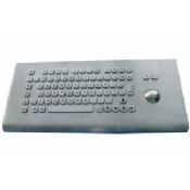 Mesa superior impermeável Industrial PC teclado com Trackball images