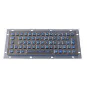 Illuminated patent industrial pc keyboard 64keys images