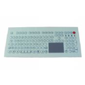 IP65 dynamic industrial pc keyboard with ruggedized touchpad and numerical keypad and functional keys images