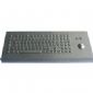 IP65 water resistant keyboard wall mount with trackball , numeric keypad small picture