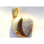 Heart Style Encryption Jewelry USB Flash Drive images