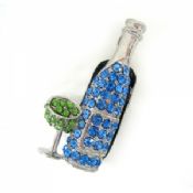 USB Version 2.0 Jewelry USB Flash Drive 32GB With Writing At 7Mbps images