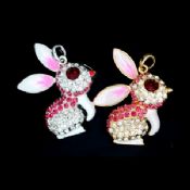 USB Version 2.0 Rabbit Shape Jewelry USB Flash Drive 8GB With Reading At 10Mbps images