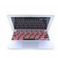 Schwarz rot Silikon Laptop Tastatur Schutzfolie small picture