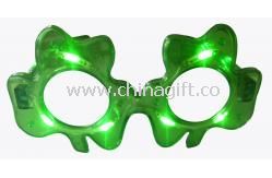 Flashing Shamrock Sunglasses For Children images