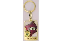 Personalized metal engraveed keyring gold printed images