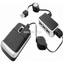 Leather mouse and leather usb hub images