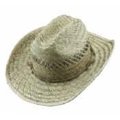 Handwoven straw cowboy hat images