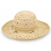 Lady paper braid fashion hollow straw hat images