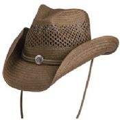 Chapeau de cowboy de paille de raphia images