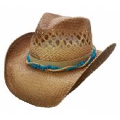 Chapeau de cowboy Western paille images