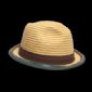 Mens wheat braid straw hat small picture