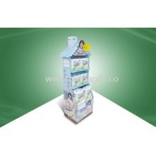 Eye - catching Cardboard Display Racks POP Floor Display Stand for Tissue images