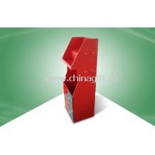 Red Free Standing Display Unit Cardboard Floor Display with Hooks for Christmas Giftsy images