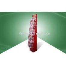 Red POS Cardboard Displays Hook Floor Display Unit for Food images