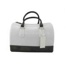 White Black Lady Silicone Handbag images