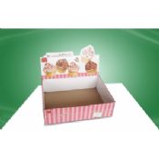 Custom Cup Cake countertop display cases Shipping Box with UV Coating images