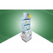 Eye - catching Cardboard Display Racks POP Floor Display Stand for Tissue images