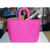 Pink Skull Top Handle Silicone Handbag Shopping Tote images