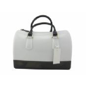 White Black Lady Silicone Handbag images