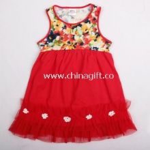 Girl salmon cute dresses with applique kids princess tutu dress images