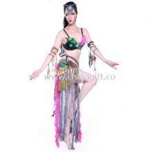 Rose Red Stylish Tribal Belly Dance Costumes images