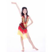 Latin Style Mixed Color Kids Belly Dance Costumes images